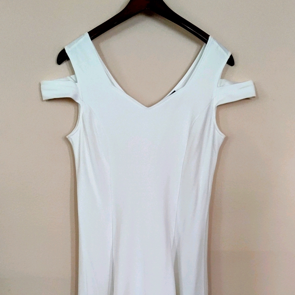 White Knee High Dress